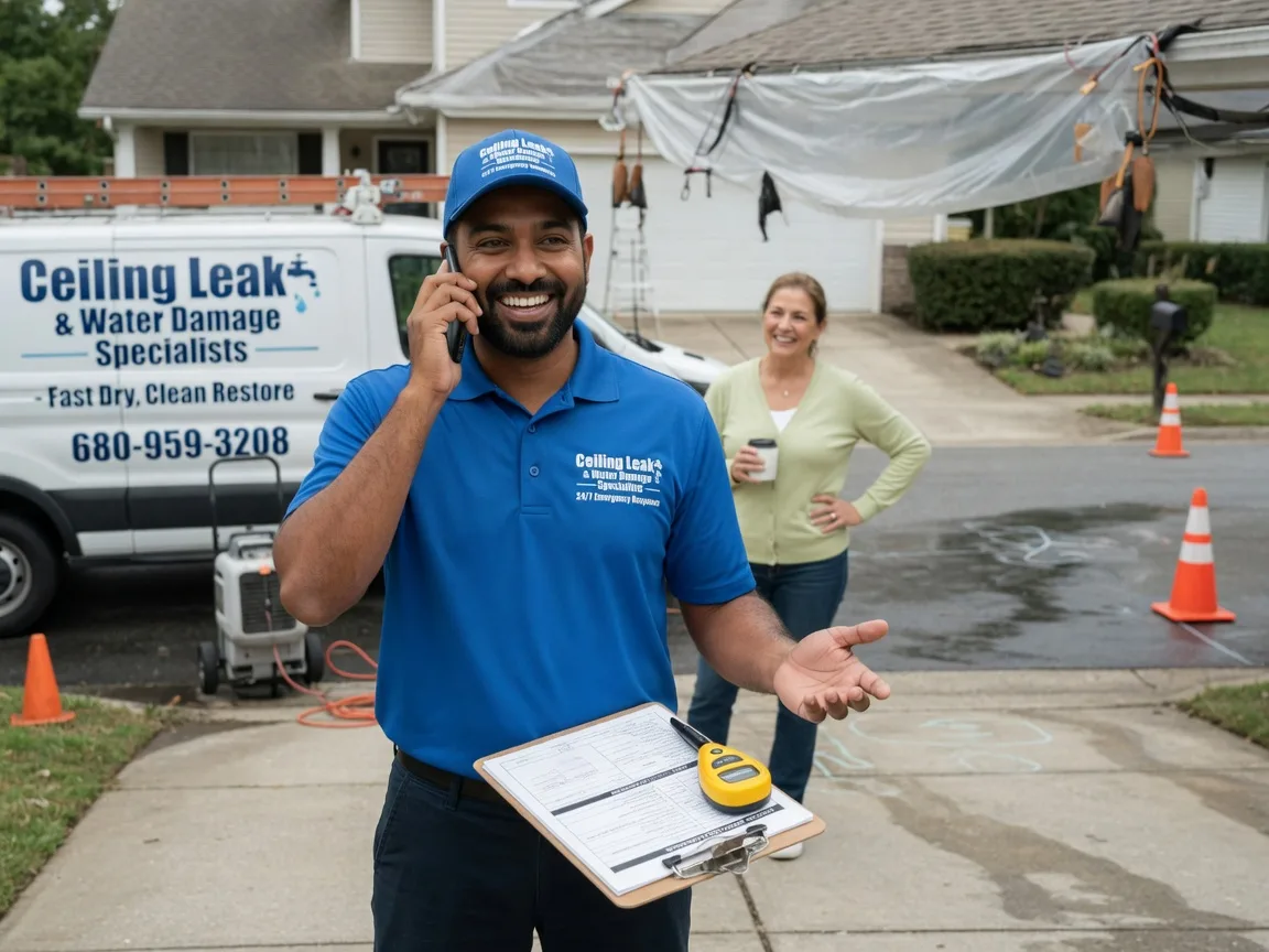 Ceiling Leak Cleanup Poplar Branch, NC FAQs